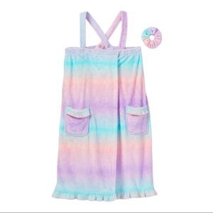 More Than Magic Rainbow Spa Bath Robe with Hair Tie